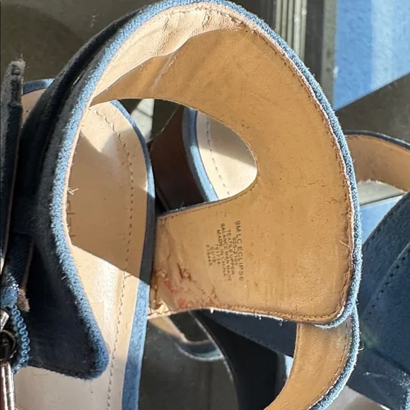 Liz Claiborne blue Suede Sandals - Picture 4 of 9